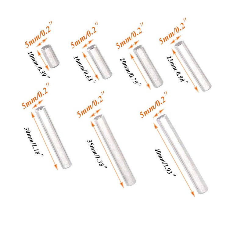 Socell 80 Pieces Dowel Pin Stainless Steel Shelf Support Pin Fasten Elements Shelf Bracket Pegs Cabinet Furniture Shelf Pins Support Assortment Kit - Image 2